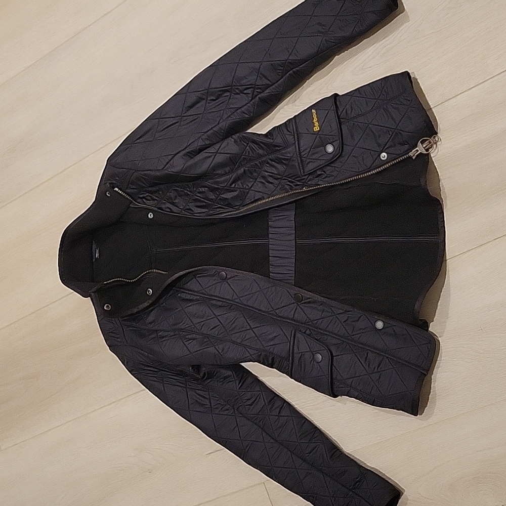 Barbour Cavalry Polarquilt Jacket (Black) US 2, UK 6